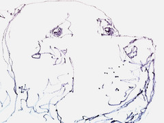LOVELESS – „GOLDEN GAZE“ 11 X 15 drawing on Gallery Paper