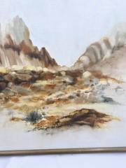 Louis Maestas Original Oil Painting 18×30 In