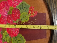 Large Wood Paddle Hand Painted Floral Cutting Board/Wall Art Hydrangea Pink