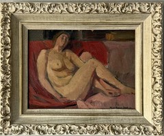 KURT HAASE JASTROW ANTIQUE MODERN FIGURATIVE CUBISM OIL PAINTING VINTAGE 1920s