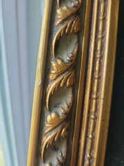 Vtg Floral Still Life Canvas Painting Ornate Gilt Frame 16×12 Bouquet Signed