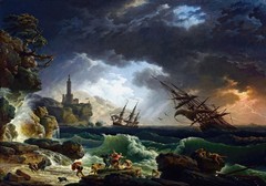 Claude Joseph Vernet Shipwreck Reproduction – Giclee Canvas/Paper/Stretched