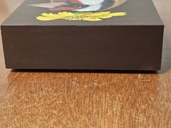 Vicki Sawyer „Charles“ Original Oil Painting European Goldfinch 5″×5″ Signed