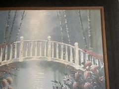 Ferrante SIGNED Acrylic Canvas Painting 1980’s FRAMED 46.5 x 38.5 x 2