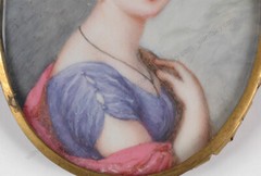 Carl Josef Alois Agricola (1779-1852) „Young Austrian Lady“, miniature, 1820s