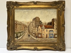 French Impressionism Painting Montmartre France Louis Peyrat Famous Landscape