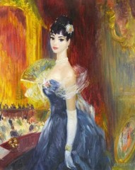 Cute charming young lady oil painting Giclee Art Printed on canvas L2621