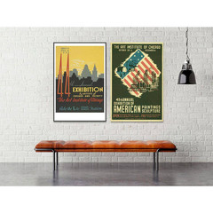Art Institute of Chicago Annual Exhibition by Grotto Studios 1 Piece Unframed Ca