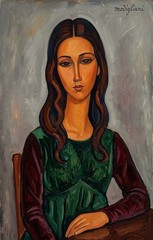 Amadeo Modigliani Signed Oil Painting on Canvas 16×24