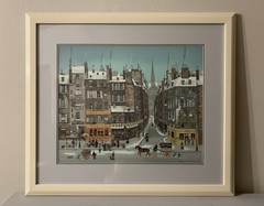 MICHEL DELACROIX SERIGRAPH “FLECHE DE NOTRE DAME” ~ FRAME SIZE~ L 33 X H 29