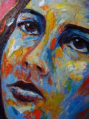 ORIGINAL 30×24″ OIL█PAINTING█REALISTIC GIRL█ART SIGNED FEMALE PORTRAIT WOMAN POP