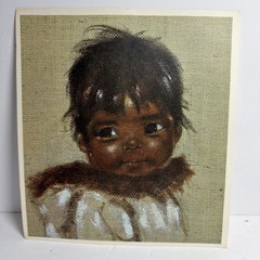 Audrey Young Oppel 7 prints from 1970’s Calendar of Eskimo Children portraits