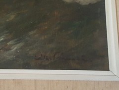 Dutch Oil on Board 50cm x 40cm Signed – in 1960s frame