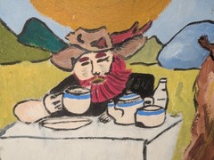 Painting on Canvas Copy of Cat Stevens, Tea For The Tillerman Album Cover