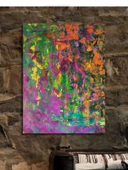 Mark Little, Authentic, original,Painting￼, 81” X 62” Acrylic, Abstract, POP Art