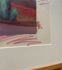 PATRICK COFFARO Arizona Signed Mixed Media Desert Landscape PAINTING LISTED