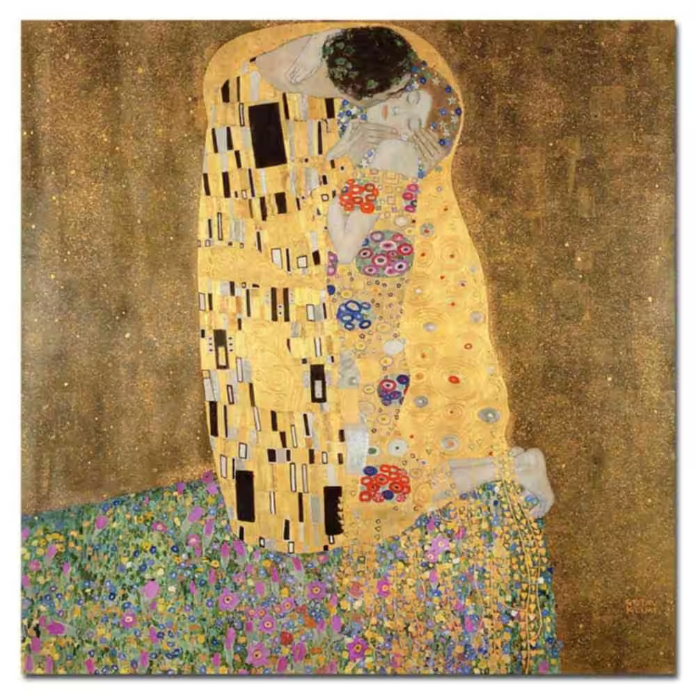 35 In. X 35 In. the Kiss Canvas Art