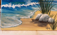 11 x 14 Original Acrylic Painting on Canvas…….“Sunny Afternoon at the Beach“
