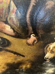 Original Oil Painting By Edward Landseer, Ca. 1870, Oil on Canvas