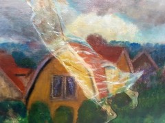 No.: 382 expressionism oil painting artwork painting oil painting city portrait