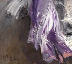 Art Giclee Printed Oil Painting Boldini of mrs howard johnston Home Decor Canvas