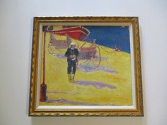 VINTAGE PAINTING MARIA CALVO IMPRESSIONIST LANDSCAPE LAGUNA MODERNIST BEACH
