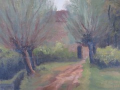 Antique Painting Dated 1939 Landscape Pellerina Torino Appio Claudio B34
