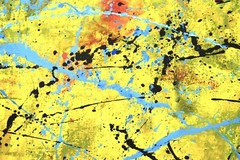 Pollock/Richter style Professional Painting 84”X62” (7 Foot) Abstract Modern XL
