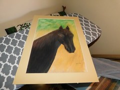 Chestnut Horse Original Pastel Signed