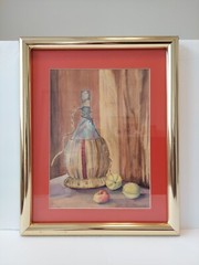 Jane Downs Carter Original Watercolor Still Life Signed Framed Painting 16″×20″H