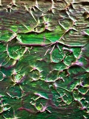 Pinky’s Green (New) 36x12x1.5 In. Acrylic Thick Textured Original Art