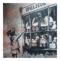 Original Painting Unique Signed Abstract Modern Art Painting Picture Art Banksy