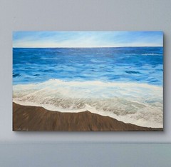 Original Large Maui Ocean Oil Painting – 36*24
