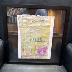 Purvis Young “Walking On Air” Signed & Dated Mixed Media Original