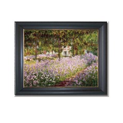 Black & Gold Frame Artist’s Garden at Giverny by Monet Canvas Art, 22 in x 28 in