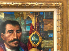 George Russin (American, 1910-2020), Original Masterpiece O/M „TAXCO VENDOR“!