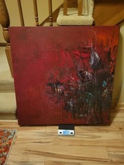 „Graffiti Town“ Dystopian Inspired Future Street Art Canvas Painting 3x3ft BIG