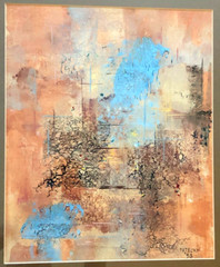 ALBERT PATECKY (1906-1994) Portland Abstract/Cubist Artist-ORIGINAL 1953 PTG