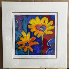 Simon Bull Original Monoprint „The Beat of our Heart“ Only one! RARE!