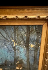 Old Vintage Oil Painting 16 x 20 (Frame 26 x 22) Fair/Poor Cond. Paint chipping