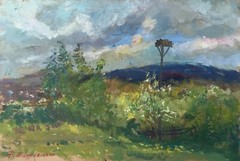Oil Painting Spring In Gorodishe Wihyrovskii V. Unframed Home Decor Art nAAA2187