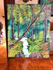 ORIGINAL PAINTING „WILDERNESS“ OIL ON CANVAS BY ELIU RAMOS-SIGNED