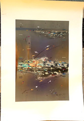 Giclee Print Artist Signed Abstract ART Landscape Lg 30×42″ Charnel Series NICE!