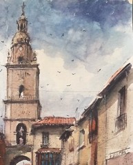 Original Painting in Watercolor „Toro, Spain“ 9″ x 12″ NOT A PRINT