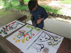 „Valentine Chang“ painted by Thai elephant artist ‚Haad‘ 2-14-2025 AUTHENTIC