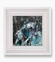 Framed Abstract Equation Original Signed Art Nerdy Math Gift for Office or Study