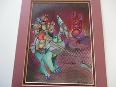 VINTAGE ANIMATION DRAWING ORIGINAL CARTOON CHARACTERS ROBOTS COMIC ART RIC RAS
