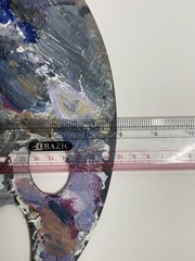 Wood artist paint palette painted Oil Paint By Fedor Karyakin (artist)
