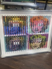 E.M. Zax- One-of-a-kind 3D polymorph mixed media on paper „Hommage to Warhol“