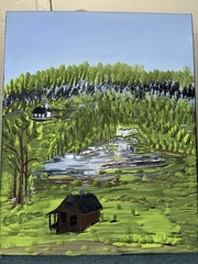 Original Painting Country Side View